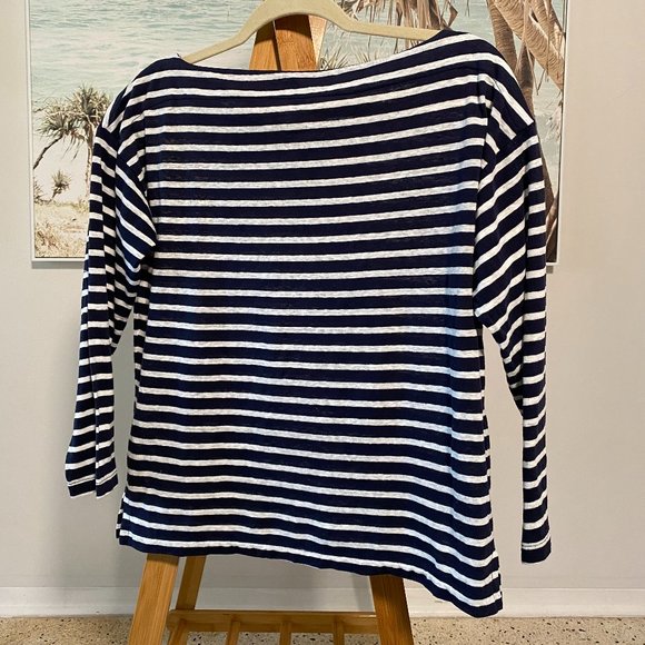 Striped boatneck T-shirt - Picture 2 of 3